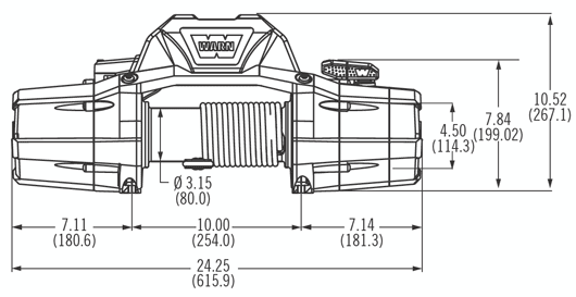 ZEON 12 Winch w/ Steel Rope