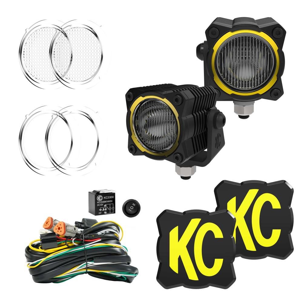 KC HiLites FLEX ERA 1 | 2-Light Master LED Light Pod Kit