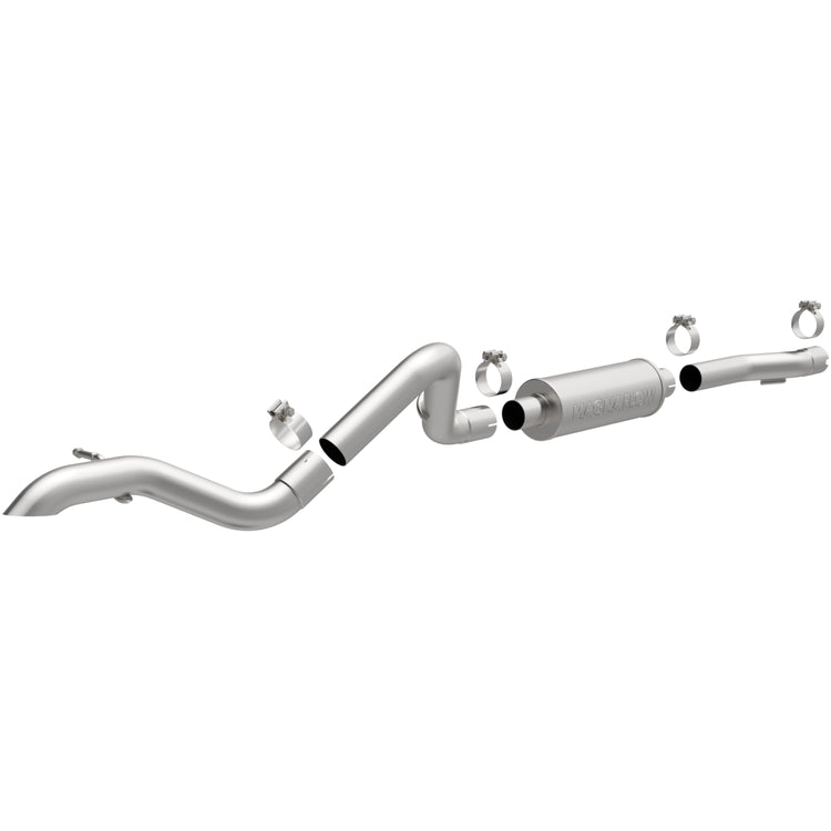 MagnaFlow 2007-2011 Jeep Wrangler Rock Crawler Series Cat-Back Performance Exhaust System Front View