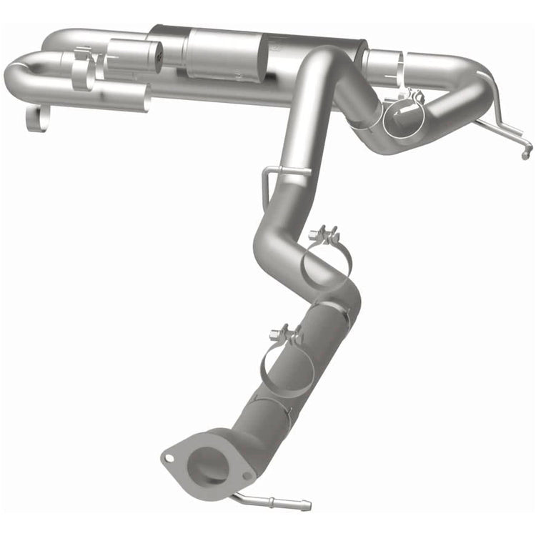 MagnaFlow 2021-2025 Ford Bronco Overland Series Cat-Back Performance Exhaust System Front View