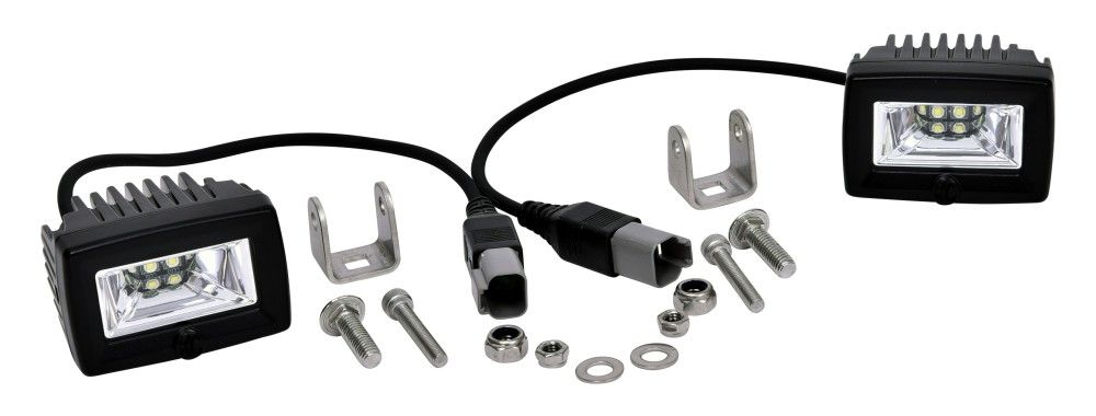 KC HiLites 2" C-Series C2 LED - 2-Light System - Backup - 20W Flood Beam