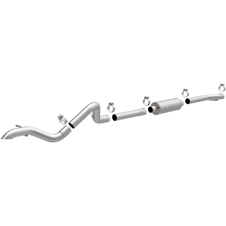 MagnaFlow 2007-2011 Jeep Wrangler Rock Crawler Series Cat-Back Performance Exhaust System Front View
