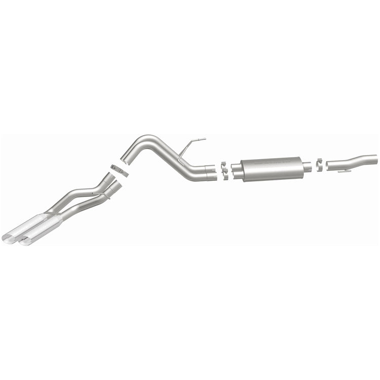 MagnaFlow 2010-2014 Ford F-150 Street Series Cat-Back Performance Exhaust System Front View