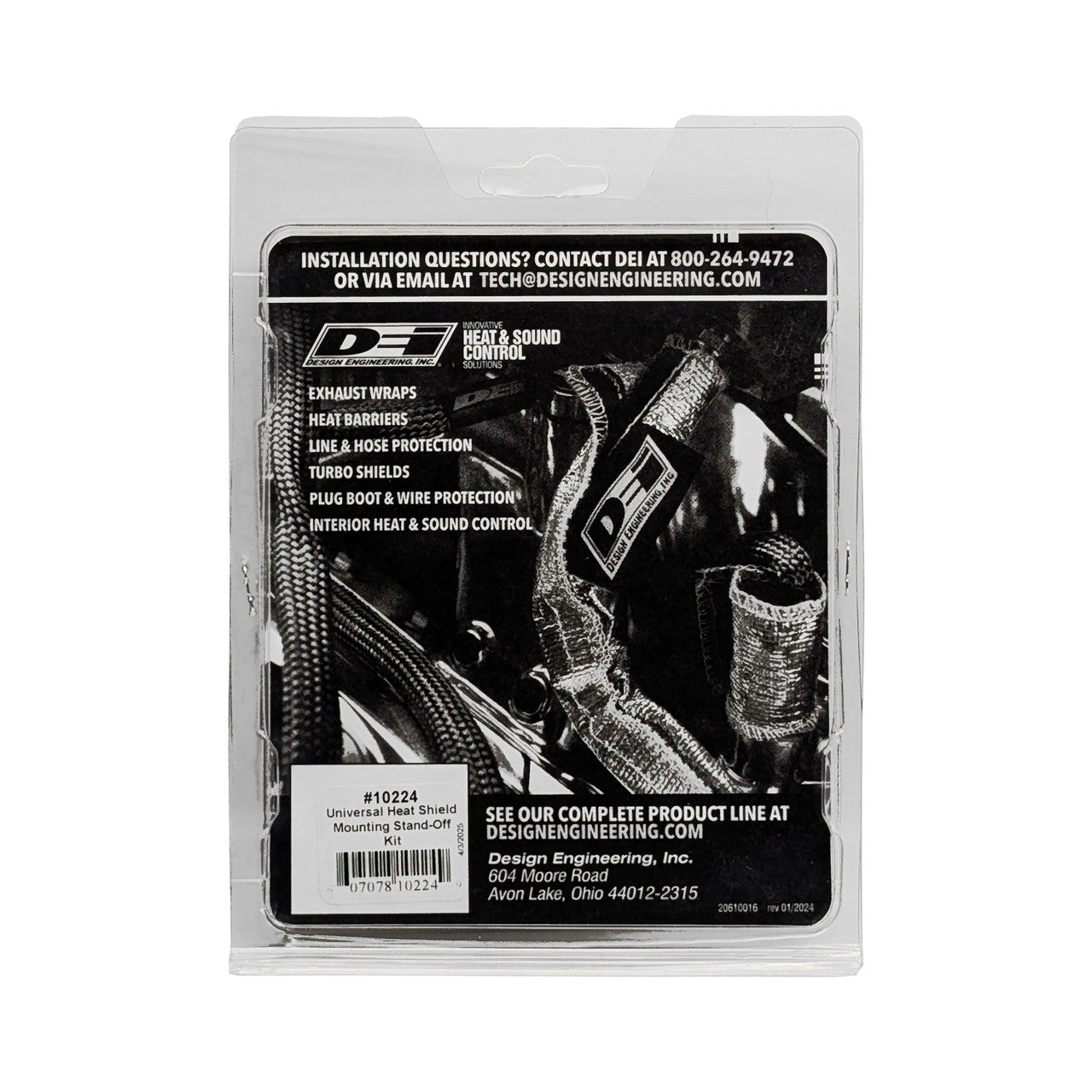 Heat Shield Mounting Kit - 6-Pack Front View