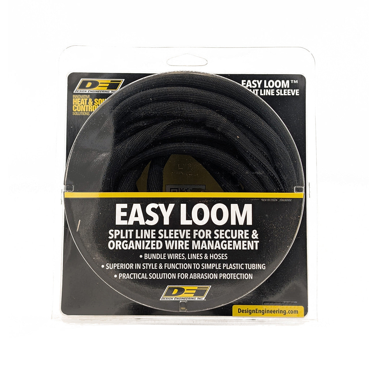 Easy Loomâ„¢ Split Wire Sleeve - 3/8" x 10' Front View