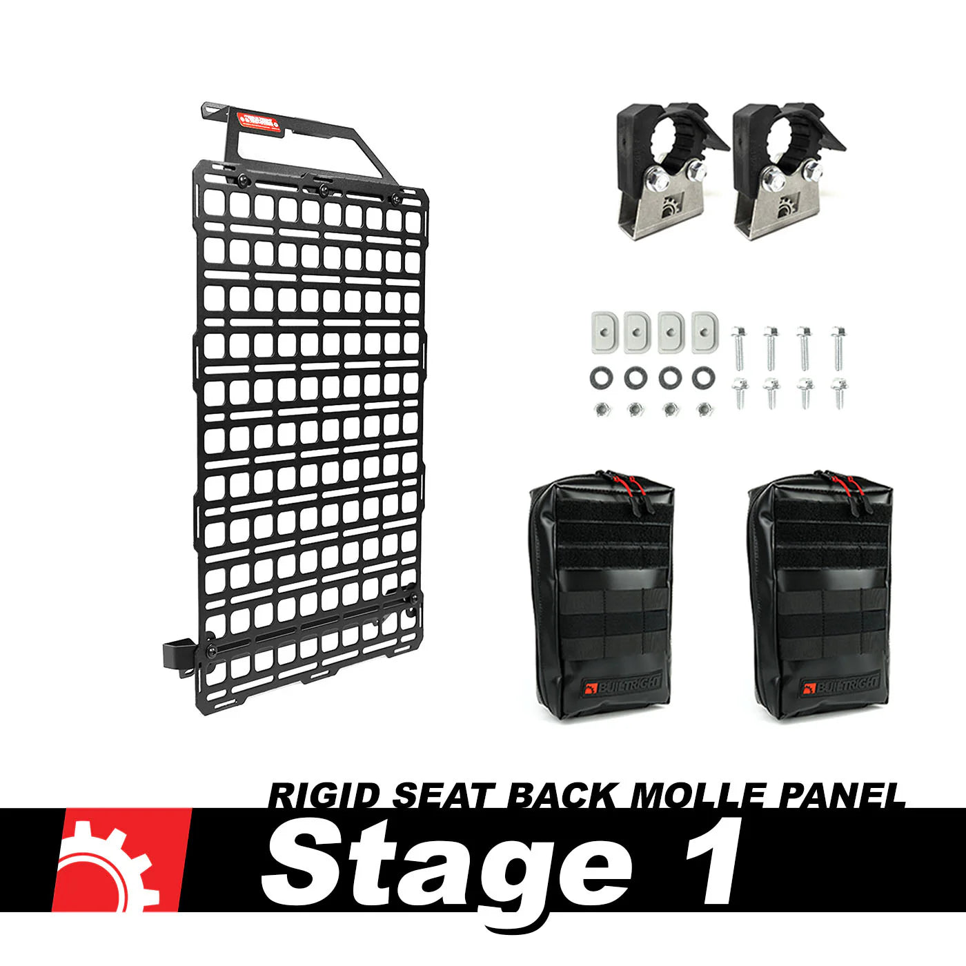 '21+ Tahoe/Suburban/Yukon/Yukon XL Seat Back Tech Plate MOLLE Kit