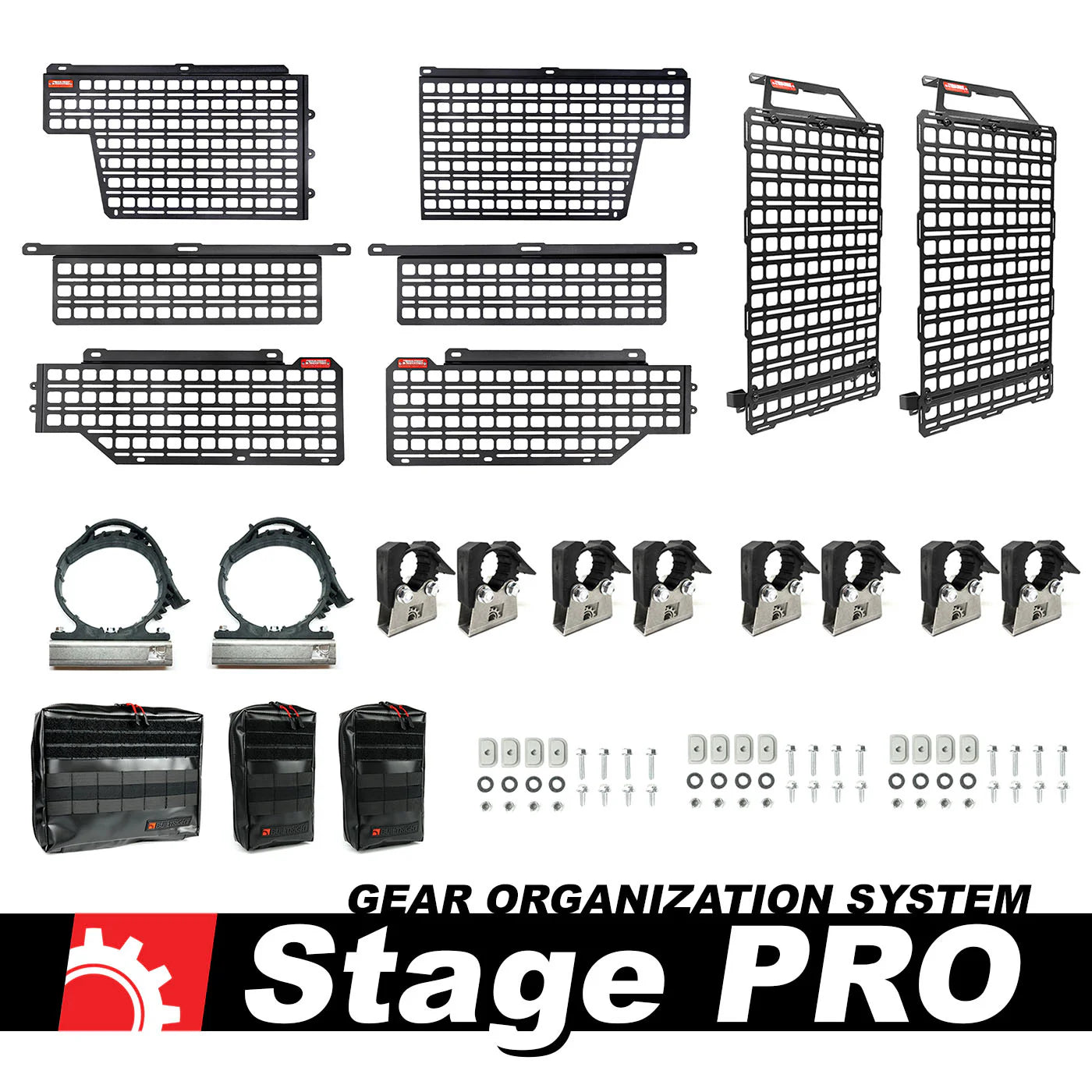 '05-23 Toyota Tacoma BuiltRight Industries Bedside Rack System-4 Panel Kit