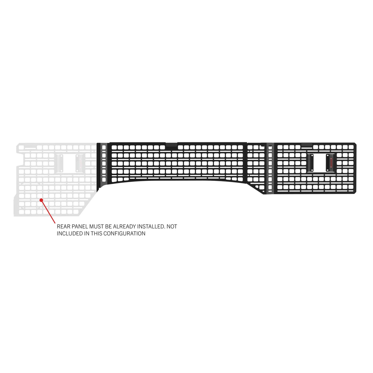 Bedside Rack MOLLE Panel System 8ft Bed | Ford F-250, F-350, F-450 (2017-2026)