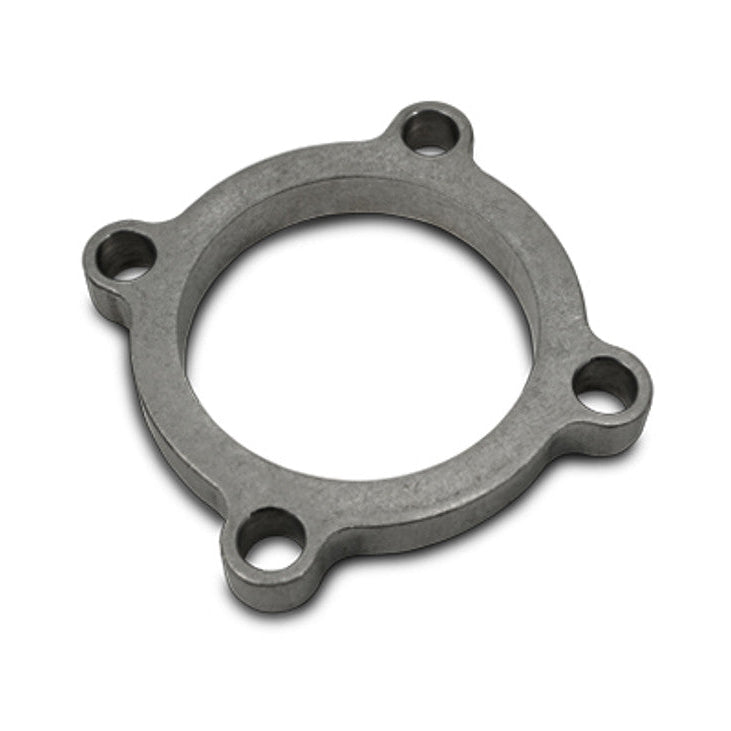 Mild Steel Turbo Outlet Flange for T3 4 Bolt Outlet without Internal Wastegate (suits 2.5" O.D. tubing) Front View