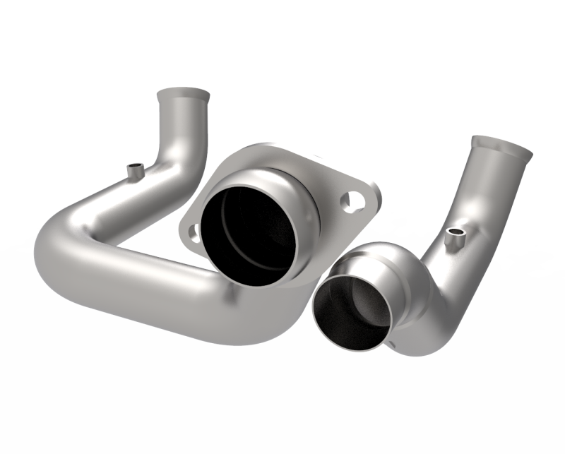 3" SS Competition Only OEM Connections. 2020-2022 F250/F350 Super Duty 7.3L Front View