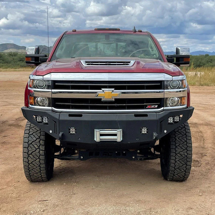 2015-2019 CHEVY SILVERADO 2500/3500 OCTANE FRONT WINCH BUMPER Front View
