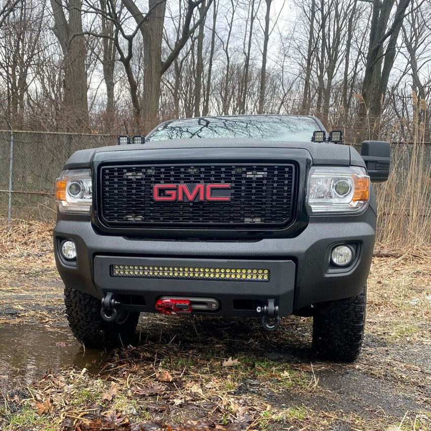 2015-2020 GMC CANYON PROLITE WINCH BUMPER Front View