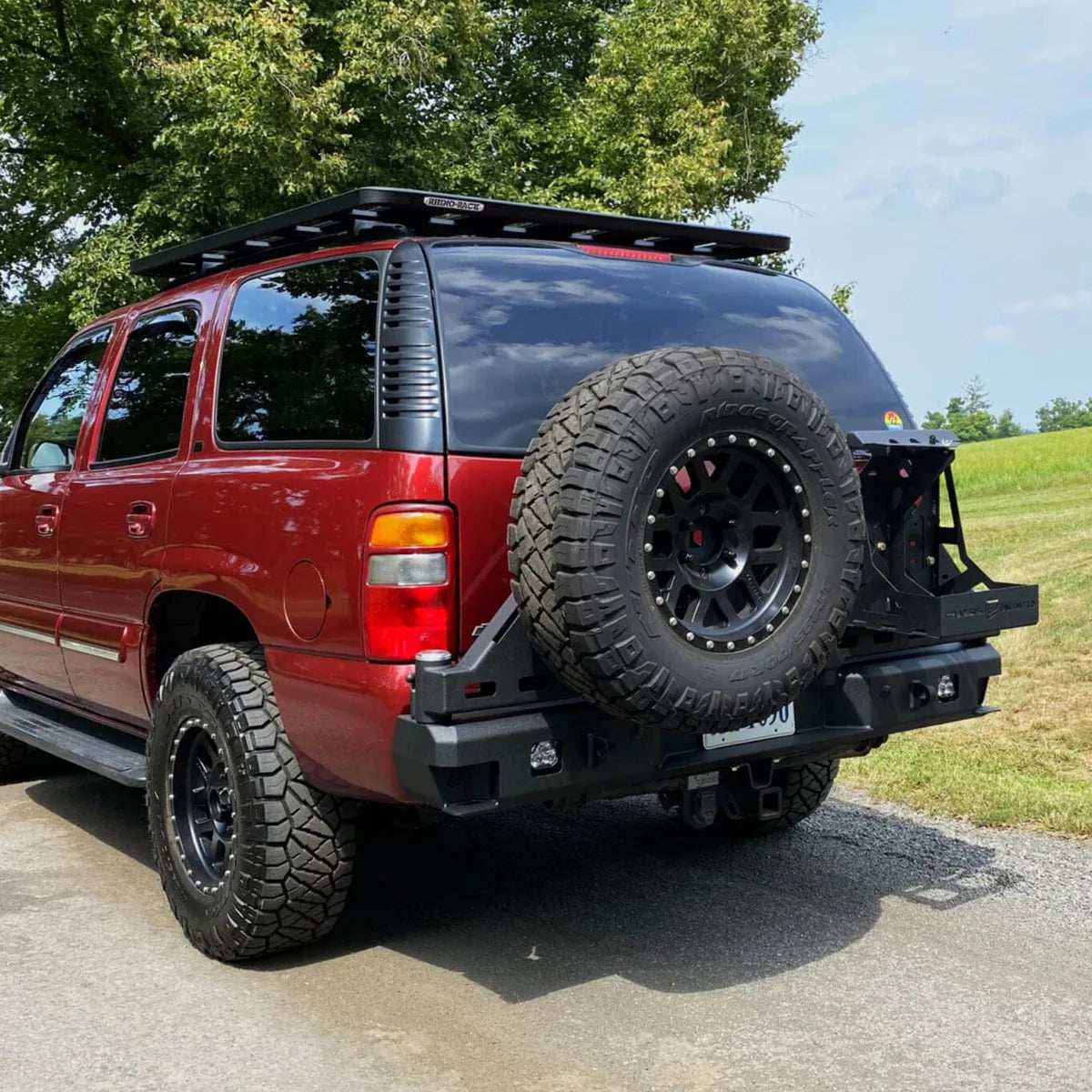 2000-2006 CHEVY/GM SUV OCTANE DUAL SWING OUT REAR BUMPER Front View