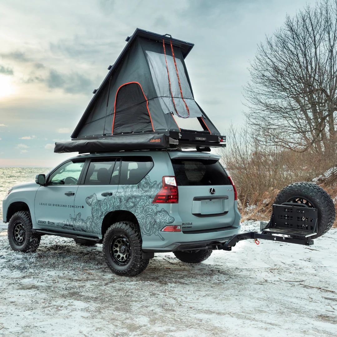 UltraSwing Multi-Fit Spare Tire Hitch Mount | RiGd Supply Front View