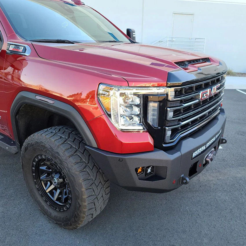 2020-2023 GMC SIERRA 2500/3500 ATTITUDE FRONT WINCH BUMPER Front View