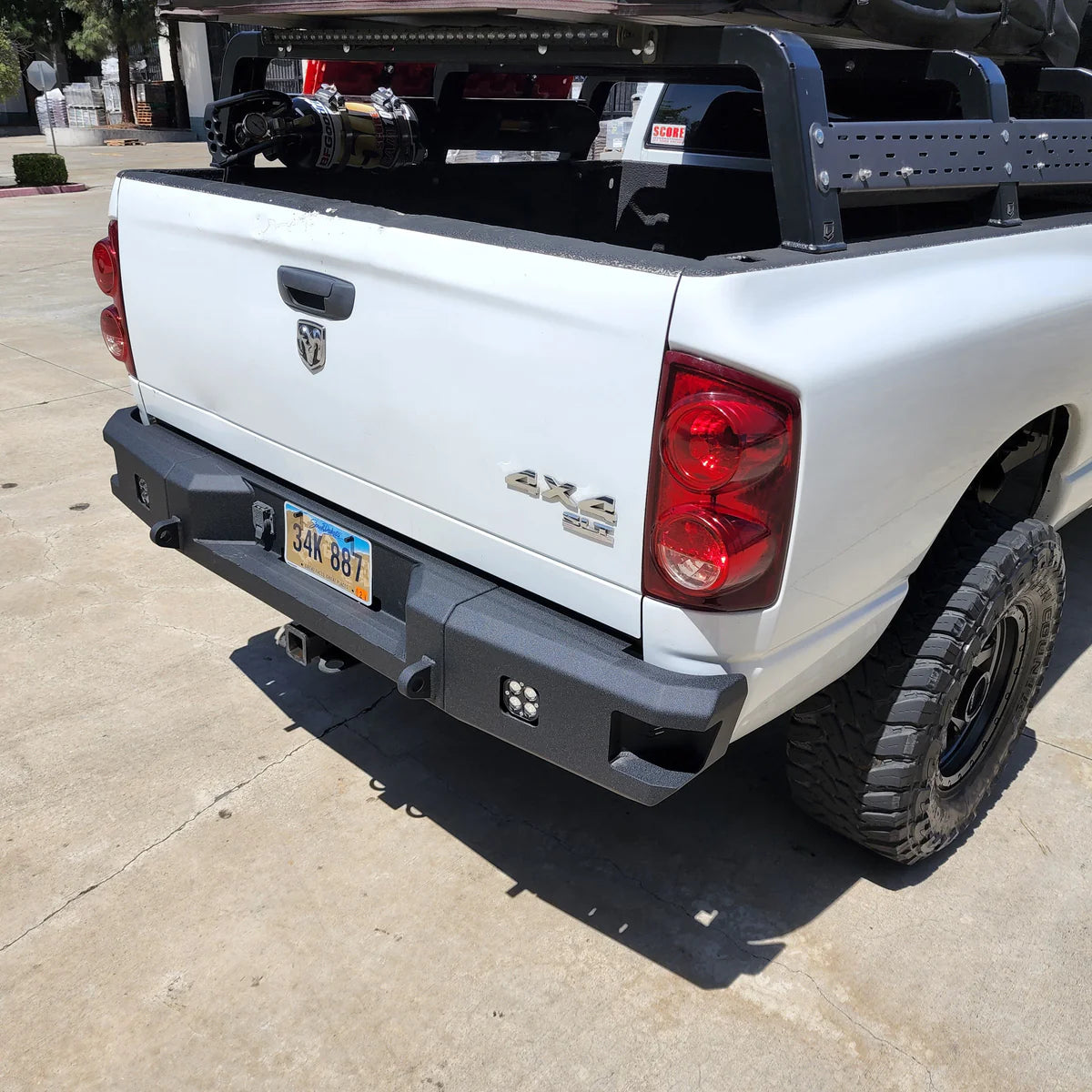 2003-2009 RAM 1500/2500/3500 ATTITUDE SERIES REAR BUMPER Front View