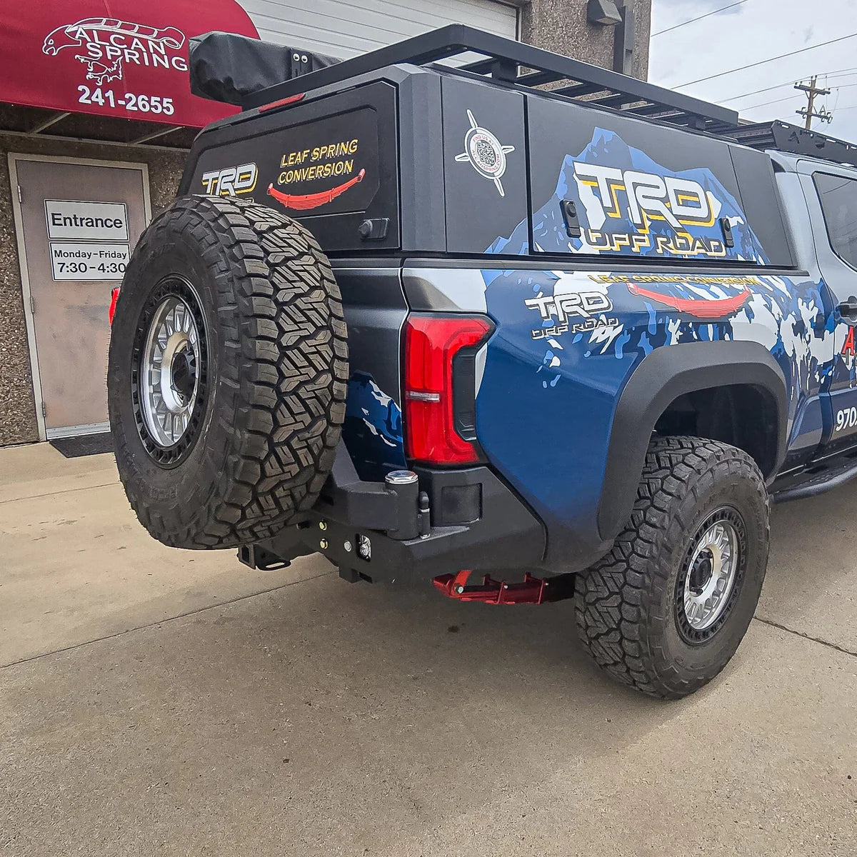 2024+ TOYOTA TACOMA OCTANE DUAL SWING OUT REAR BUMPER Front View