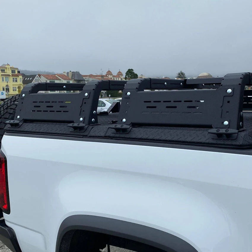 THORAX BED RACK SYSTEM- FITS DIAMOND BACK COVERS 2015-2020 CHEVY COLORADO/GMC CANYON Front View