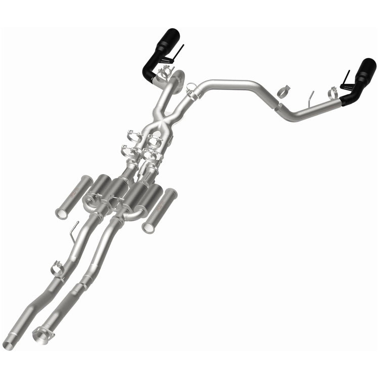 MagnaFlow 2021-2025 Ford F-150 xMOD Series Cat-Back Performance Exhaust System Front View