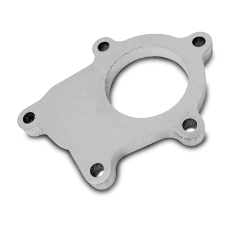 Stainless Steel Turbo Outlet Flange for T3 5 Bolt Turbine Outlet External Wastegate only (2.25" I.D. opening) Front View