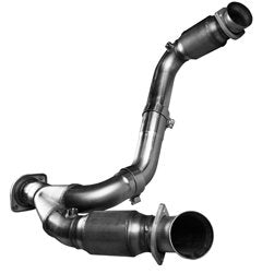3" SS GREEN Catted Y-Pipe. 2007-2008 GM Truck 4.8L/5.3L/6.0L. Connects to OEM.
