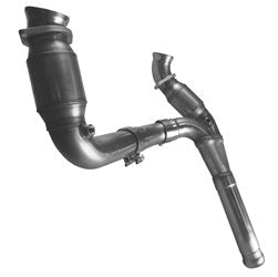 1-7/8" Header and GREEN Connection Kit. 2009-2013 GM 1500 Series Truck 4.8L/5.3L Front View
