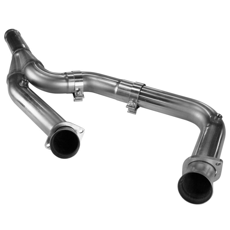 3" Stainless Competition Only Y-Pipe. 2014-2019 GM Truck / 2015-2020 SUV 5.3L. Front View