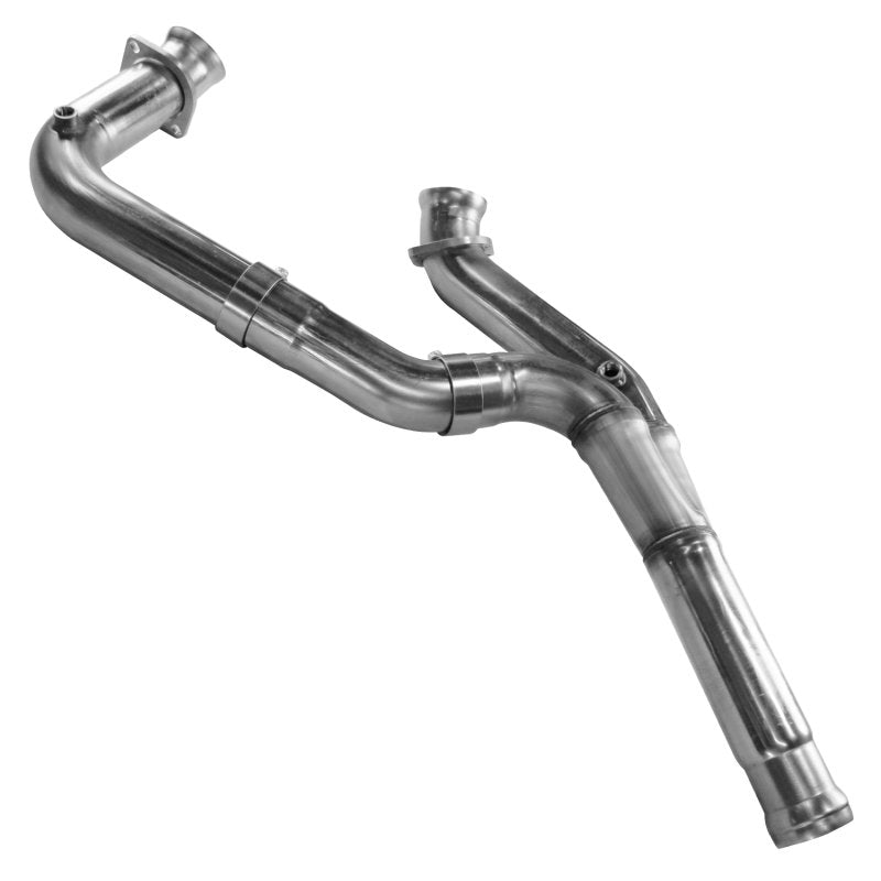 3" Stainless Competition Only Y-Pipe. 2014-2019 GM Truck / 2015-2020 SUV 5.3L. Front View