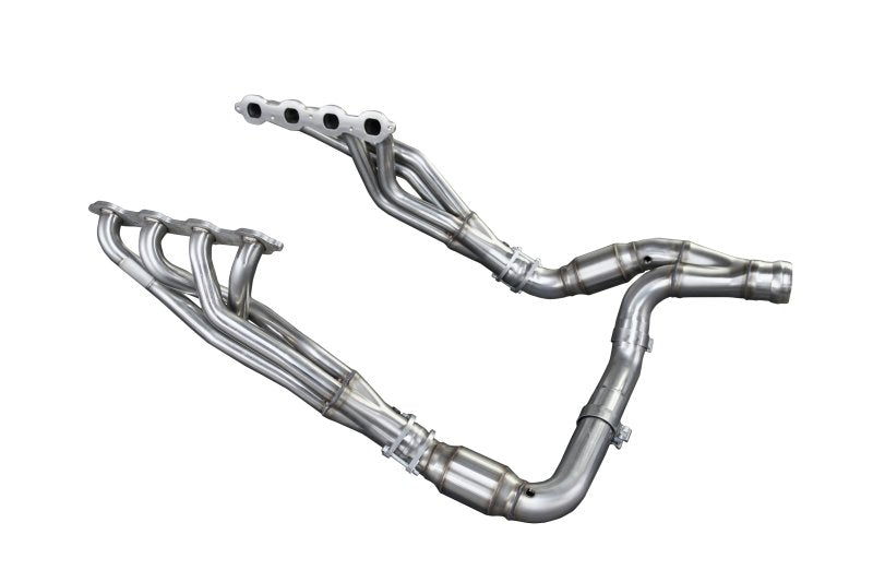 1-7/8" Header and Catted Connection Kit 2019-2023 GM 1500 Series Truck 6.2L Front View