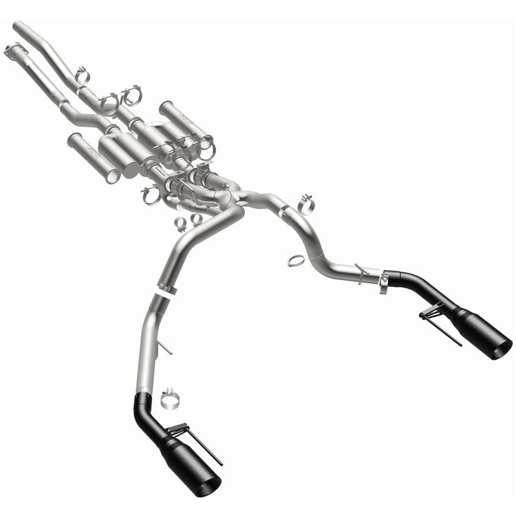 MagnaFlow 2021-2025 Ford F-150 xMOD Series Cat-Back Performance Exhaust System Front View