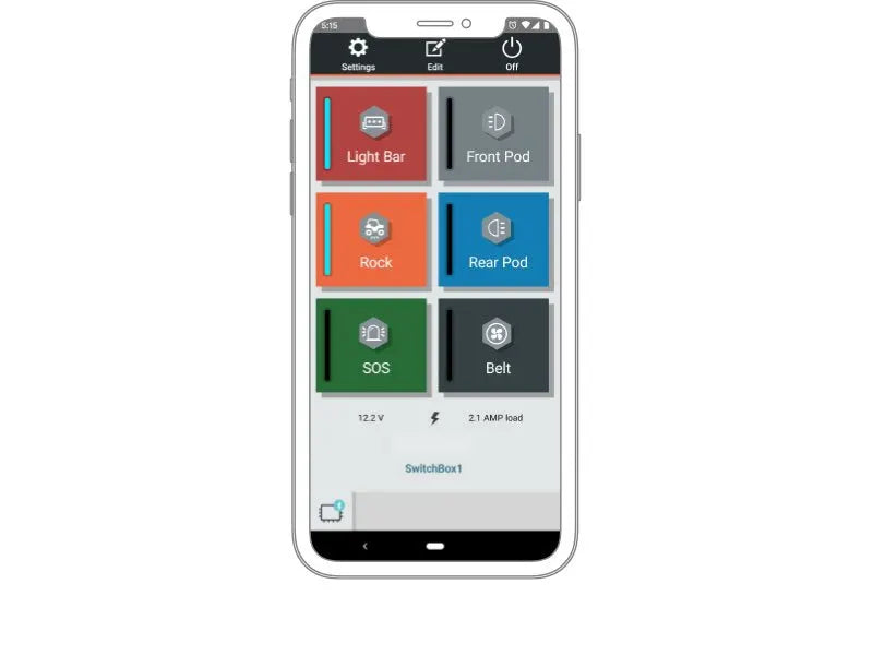 Garmin PowerSwitch™ App Display