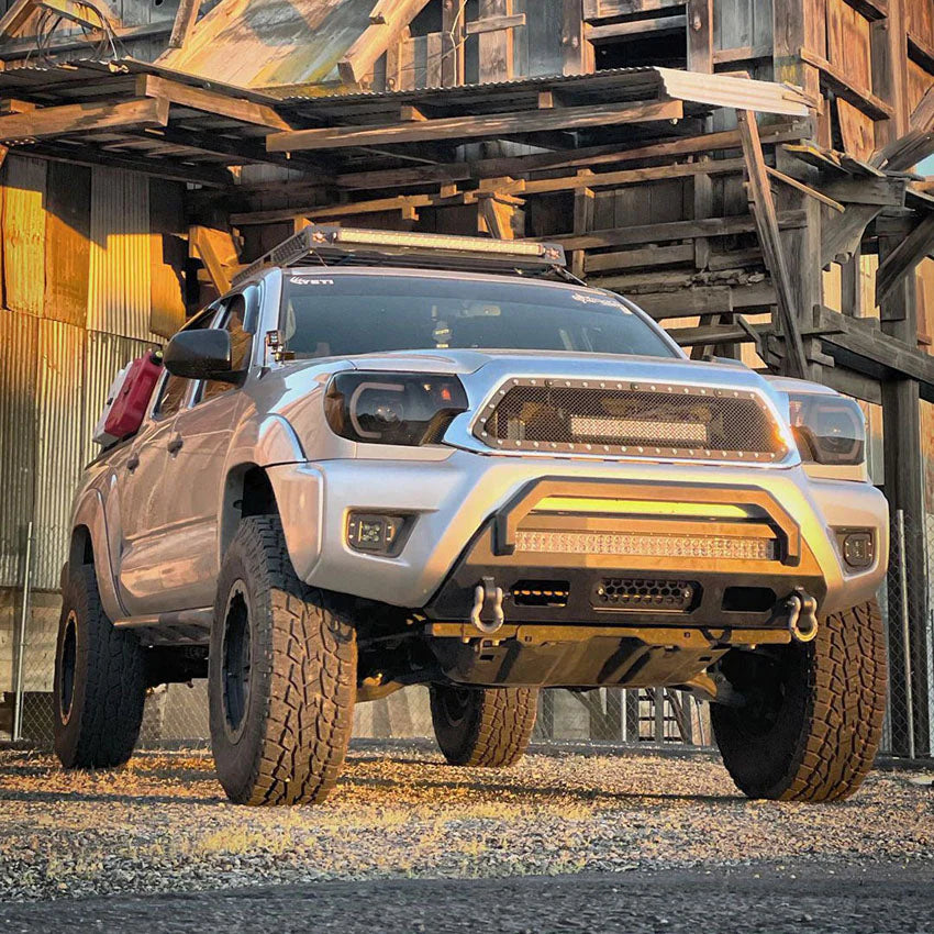 2012-2015 TOYOTA TACOMA PROLITE FRONT WINCH BUMPER Front View