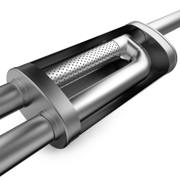 MagnaFlow 2021-2025 Ford Bronco Overland Series Cat-Back Performance Exhaust System Front View