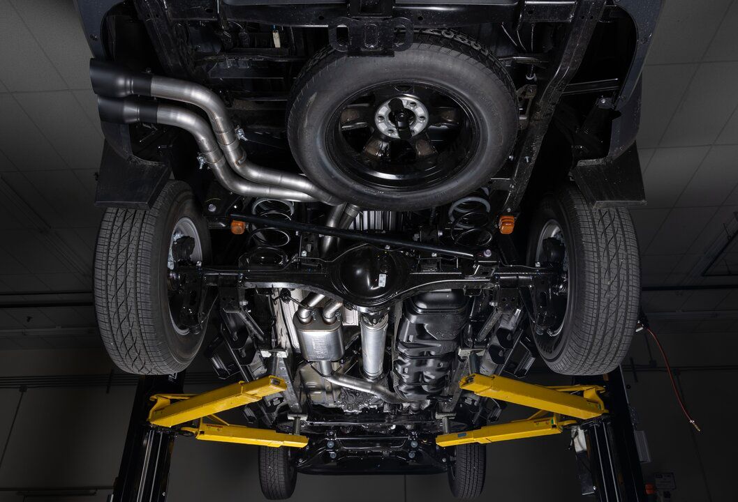 Flowmaster Flow FX Cat-back Exhaust System Display on Vehicle