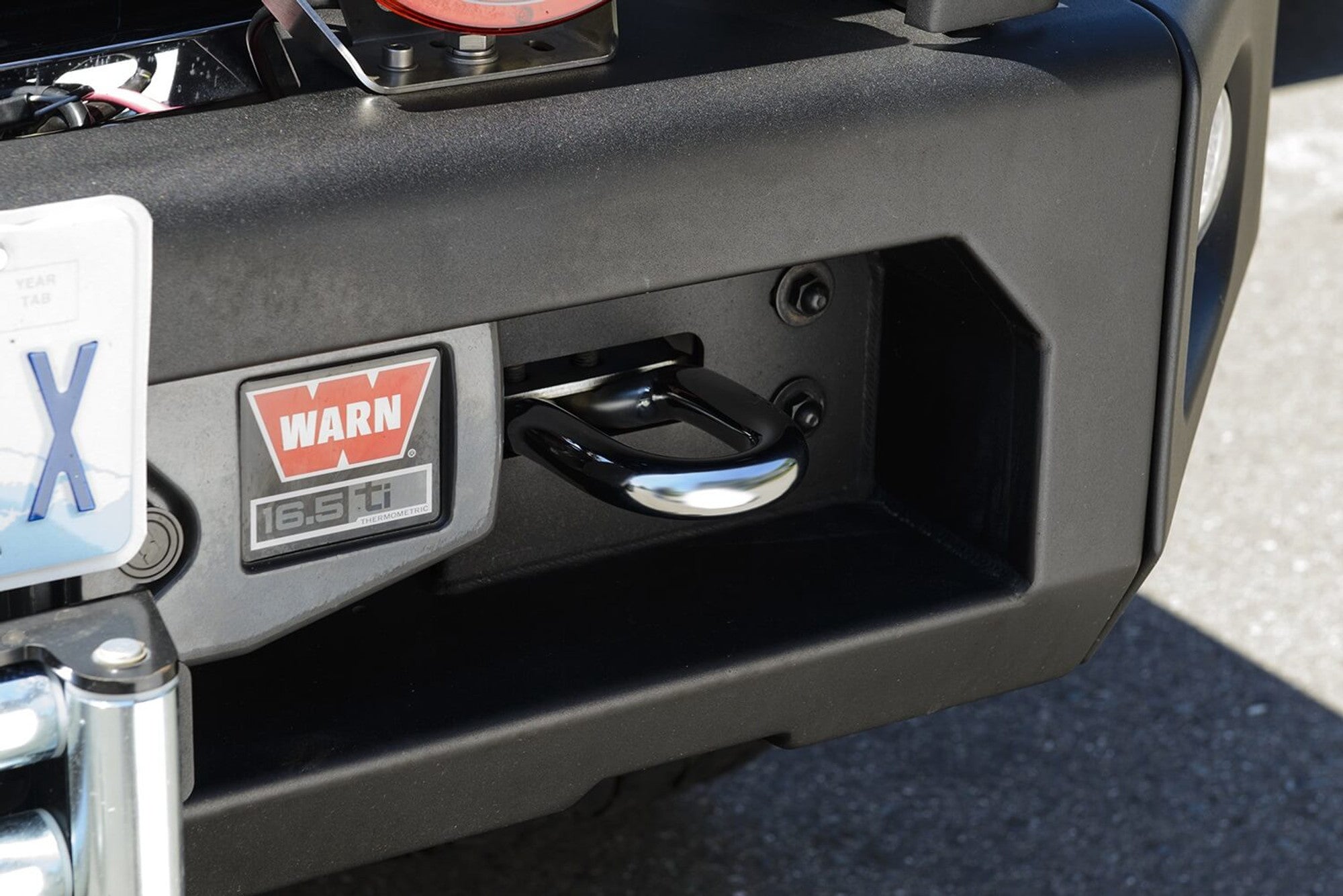 11-16 Ford F250/F350 Full Width Modular Bumper up-Close Display on Vehicle