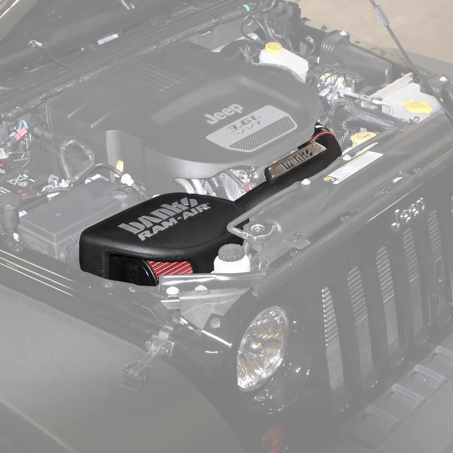 2012-2018 Jeep Wrangler JK 3.6L Banks Ram-Air® Oiled or Dry Filter, Cold Air Intake System