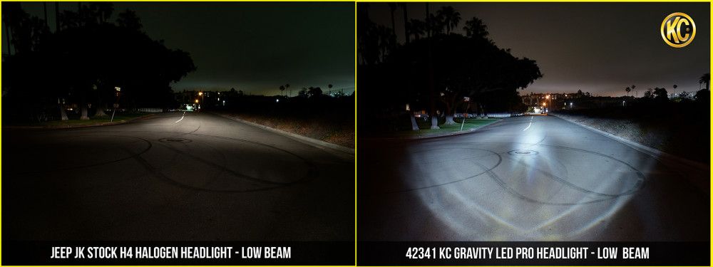 KC HiLites 7" Gravity® LED Pro DOT Headlight | Driving Beam | Pair | 07-18 Jeep JK