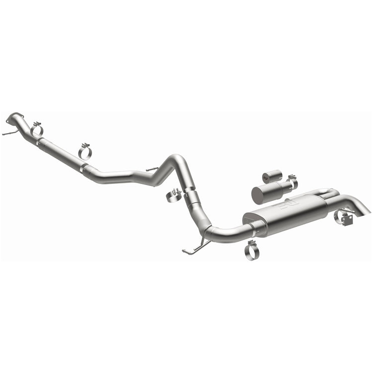 MagnaFlow 2021-2025 Ford Bronco Overland Series Cat-Back Performance Exhaust System Front View