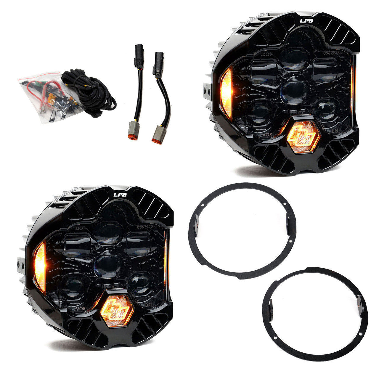 DOT LP6 LED Headlight Kit Front View