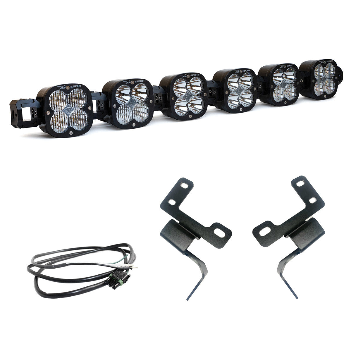 Ford XL Linkable Bumper Light Kit - Ford 2021-2026 Bronco; NOTE: w/ OE Plastic Bumper Front View