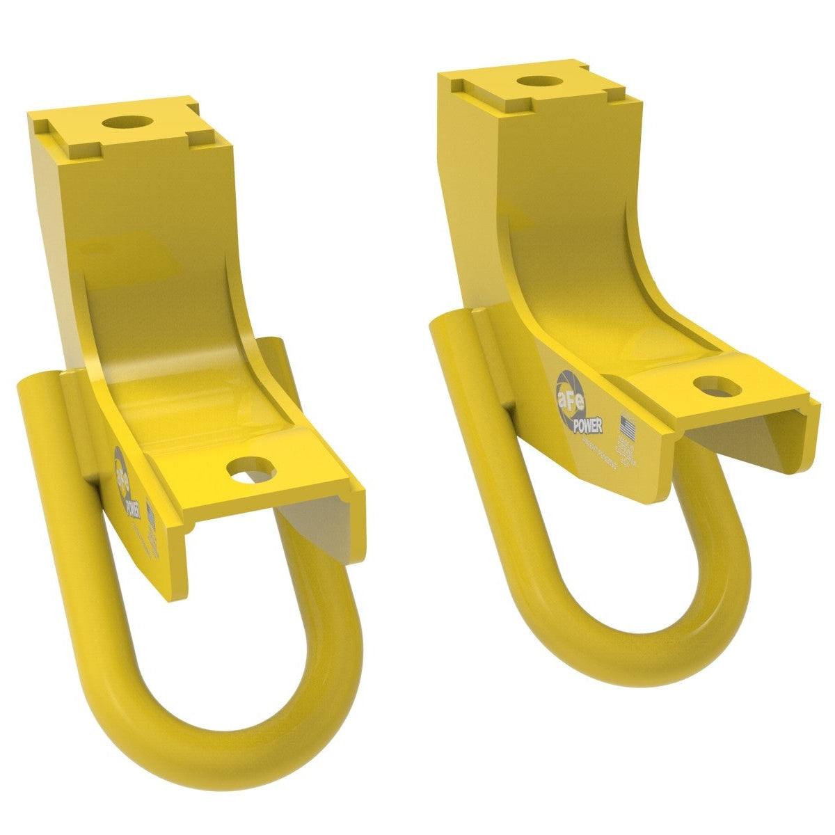 aFe 22-24 Toyota Tundra Control Front Tow Hooks (Yellow)