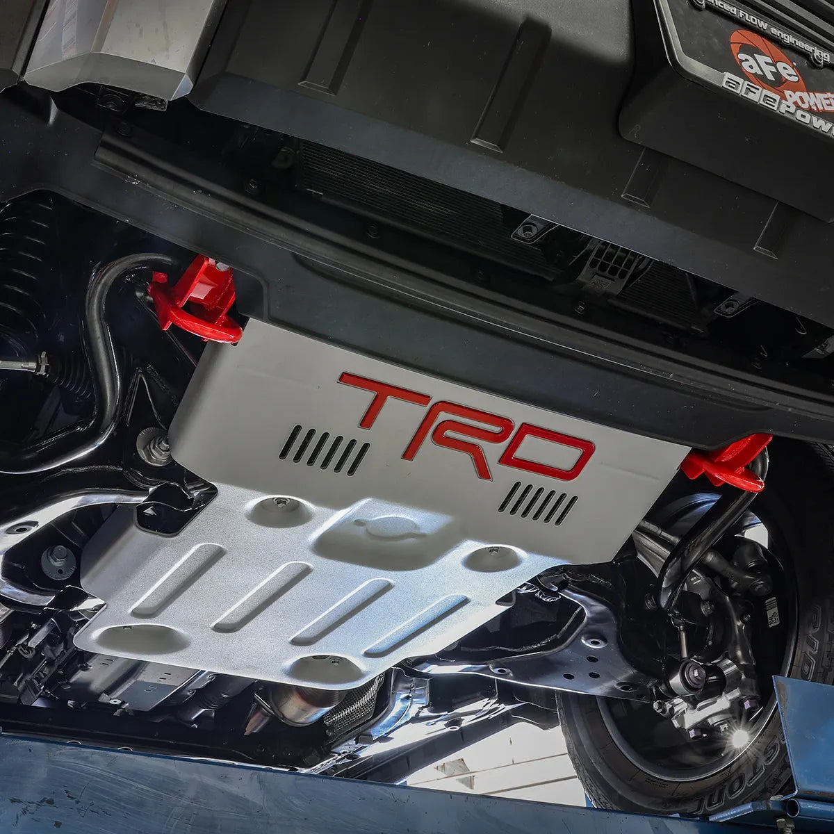 22-24 Toyota Tundra aFe Control Front Tow Hooks - Assorted Colors Front View