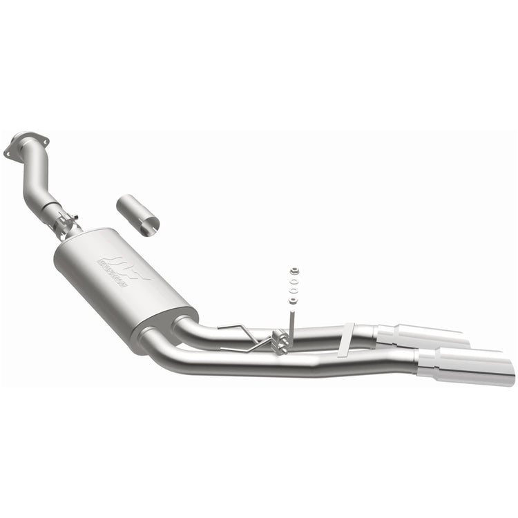 MagnaFlow 2011-2014 Ford F-150 Street Series Cat-Back Performance Exhaust System Front View