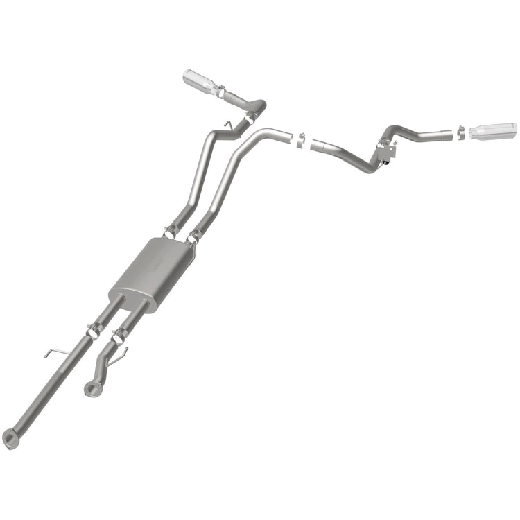 MagnaFlow 2009-2021 Toyota Tundra Street Series Cat-Back Performance Exhaust System Front View