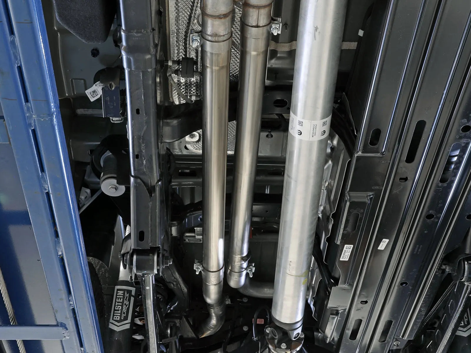 2021-2024 Ram TRX Vulcan Series 3 IN 304 Stainless Steel Muffler Delete Pipe Front View