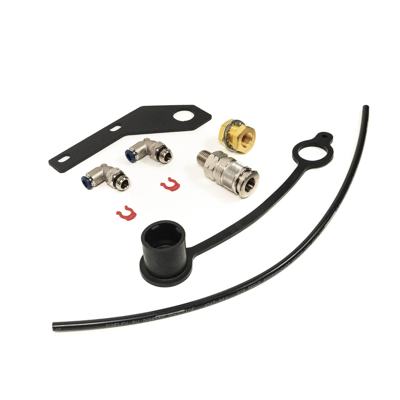 '10-23 Toyota 4Runner / '10-23 Lexus GX460 SDHQ Built Compressor Air Chuck Mount Add-On display of included parts and hardware