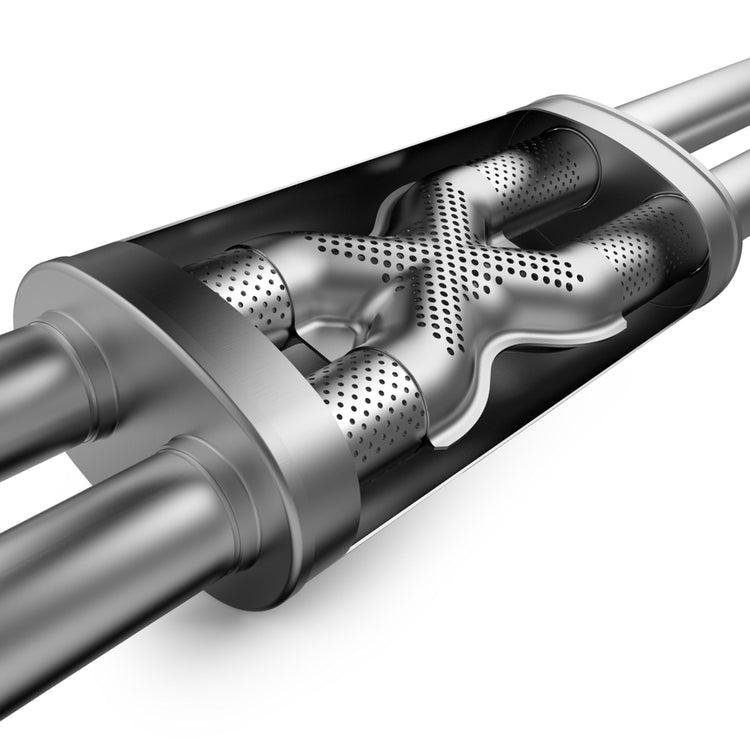 MagnaFlow 1999-2003 Ford F-150 Street Series Cat-Back Performance Exhaust System Front View