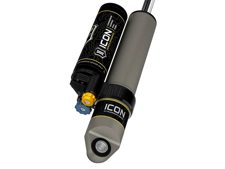ICON 2019-2026 Chevrolet Silverado 1500/GMC Sierra 1500, 0-2" Lift, Rear, V.S. 2.5 Aluminum Series Shock Absorbers, Piggyback Reservoir w/ CDXS, Pair