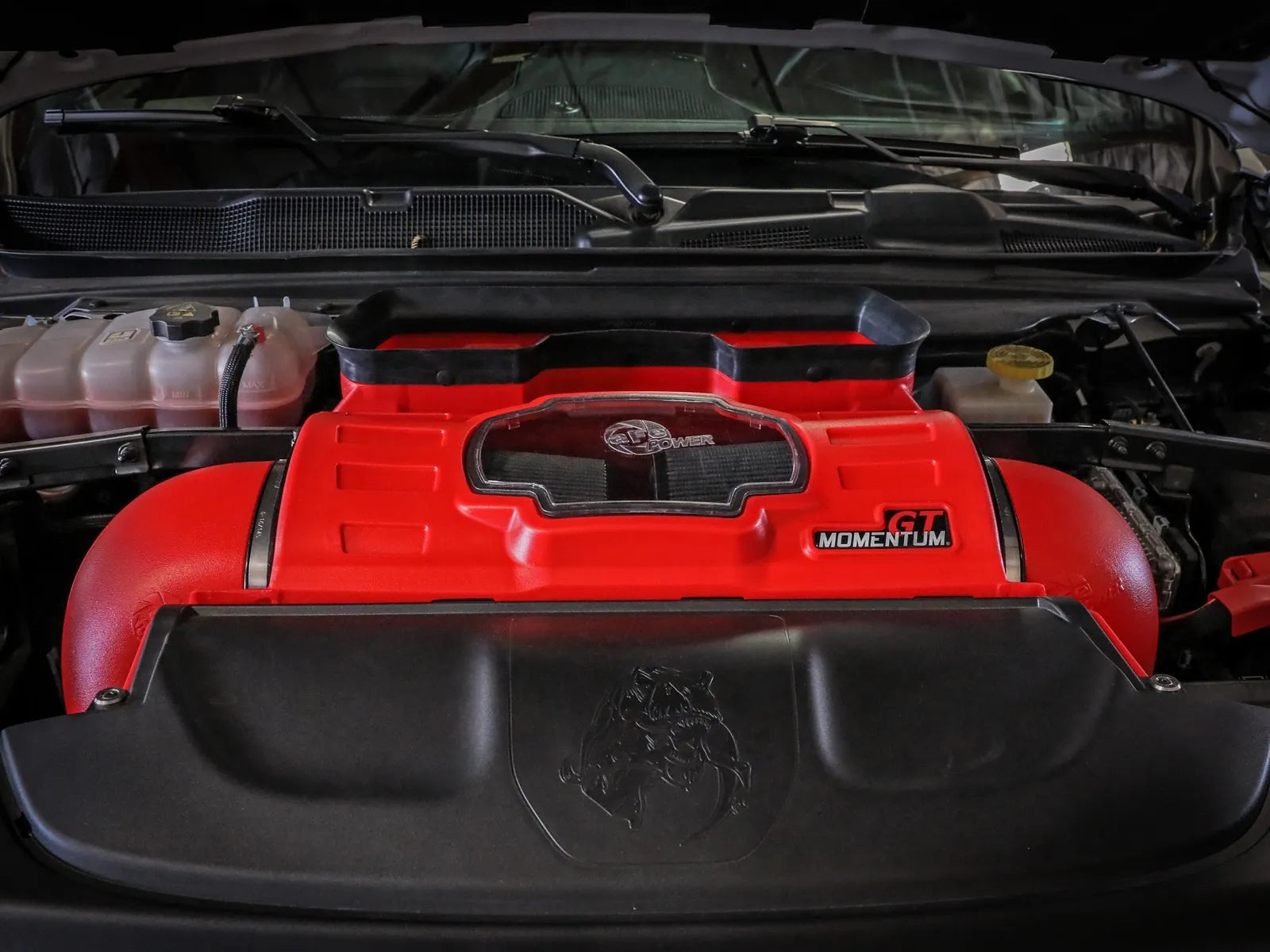 2021-2024 Ram TRX Momentum GT Cold Air Intake System in Raising Hell Red w/ Black Pro 5R Filters