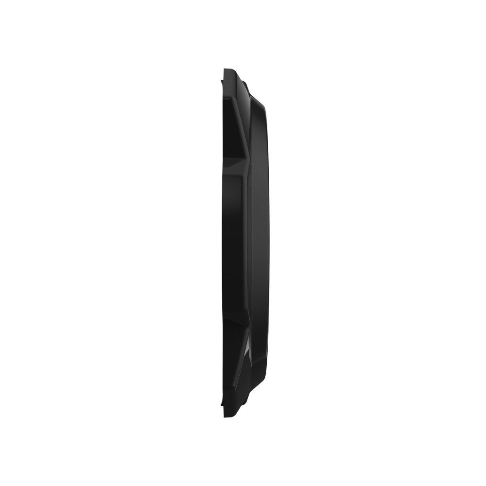 KC HiLites Gravity® Titan/Pro6 6" Light Cover - Black / Yellow KC Logo Front View